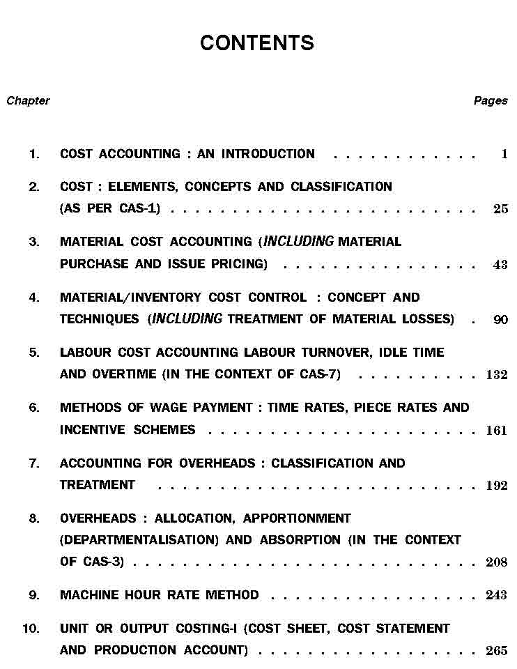 Cost Accounting Book Semester III Prof ML Agrawal Dr KL Gupta