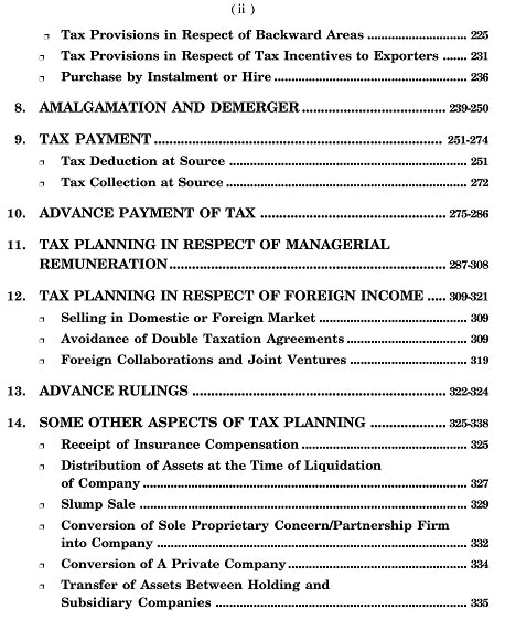 Corporate Tax Planning And Management Pdf