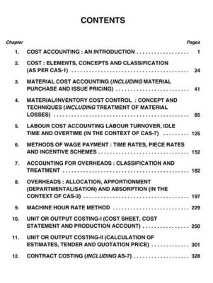 Cost Accounting Book B.Com V, VI Sem - Prof M.L Agarwal Dr K.L Gupta