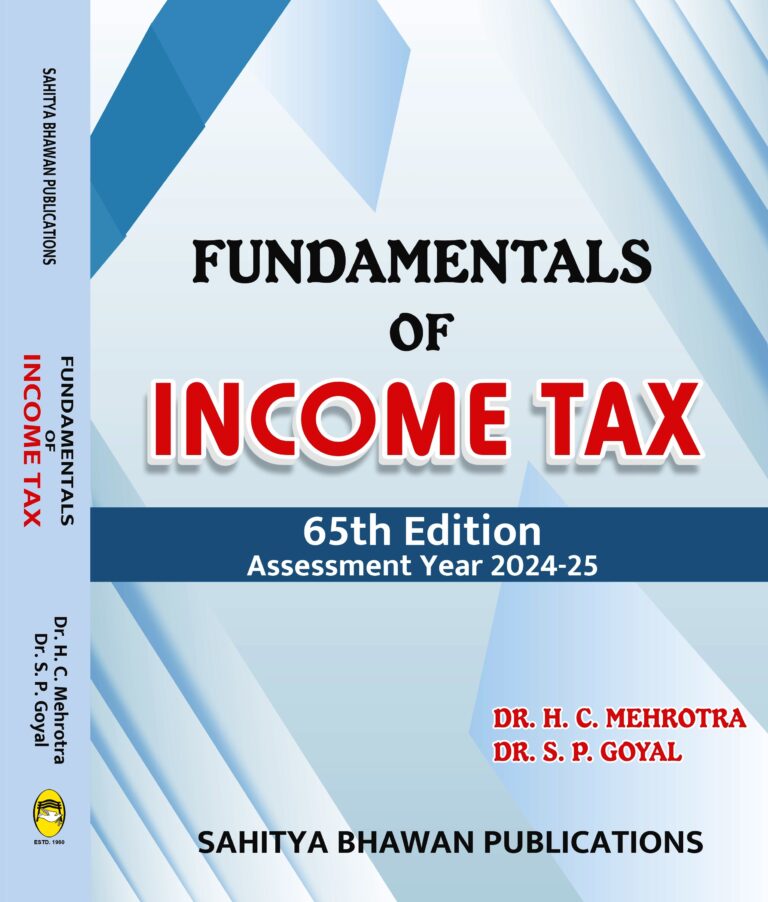 Fundamentals Of Income Tax Ay 2023 24 Dr Hc Mehrotra Dr Sp Goyal 1776