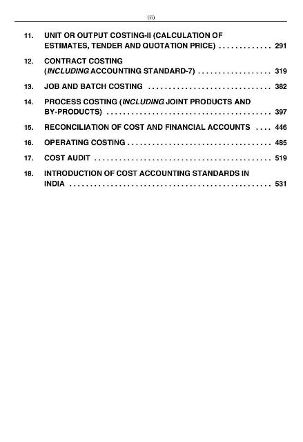 Cost Accounting For BCom III Sem. Of Various Universities U.P By Dr. KL ...